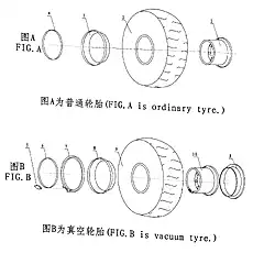 Tyre assembly (With inner tyre) - Блок «Tyre & Rim Assembly»  (номер на схеме: 2)