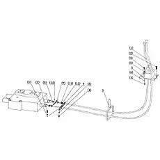 Bracket - Блок «Working Hydraulic Control System»  (номер на схеме: 1)