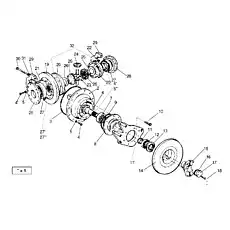 ШАЙБА - Блок «ЗАДНИЙ ДИФФЕРЕНЦИАЛ И ДИСК СТОЯНОЧНОГО ТОРМОЗА»  (номер на схеме: 5)