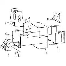ARK - Блок «BATTERY BOX LEFT»  (номер на схеме: 1)