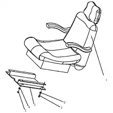 PLATE - Блок «OPERATOR'S SEAT 2»  (номер на схеме: 5)