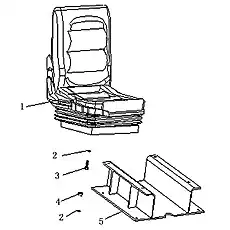 PLATE - Блок «OPERATOR'S SEAT»  (номер на схеме: 5)
