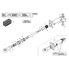 GASKET - Блок «R0009918 TWIST CONTROL CYLINDER»  (номер на схеме: 13)