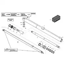 BALL JOINT - Блок «R0009924 EXTENSION CYLINDER»  (номер на схеме: 25)