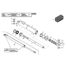DOWEL - Блок «R0009929 SPREAD CYLINDER»  (номер на схеме: 8)