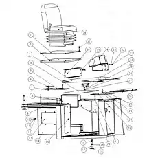 COVER PLATE ( III ) - Блок «1V05000 Панель кресла оператора»  (номер на схеме: 13)