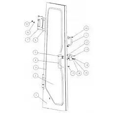 SCREW M6x25 - Блок «1V06050 1V06060 Дверь»  (номер на схеме: 10)