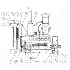 RADIATOR - Блок «1V21000 Группа двигателя»  (номер на схеме: 4)