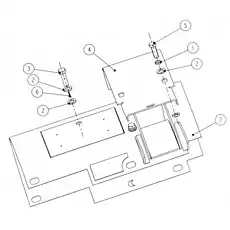 PLATE - Блок «1V27003 Центральная защита и правая»  (номер на схеме: 4)