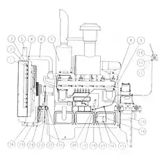 RADIATOR - Блок «2V01000 Группа двигателя»  (номер на схеме: 5)