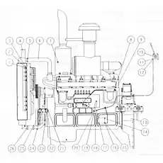 CONTROL SHAFT - Блок «2V17000 Группа двигателя»  (номер на схеме: 10)