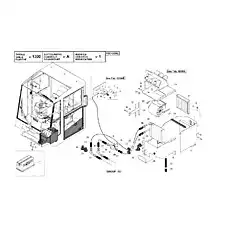 FLAT WASHER - Блок «Система отопления кабины»  (номер на схеме: 35)