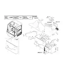 RIBBED LOCK WASHER - Блок «Панели и крышки внутри кабины водителя»  (номер на схеме: 19)