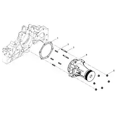 Seal gasket of water pump - Блок «Water pump assembly»  (номер на схеме: 1)