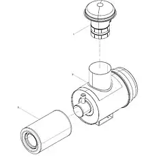 Air filter body assembly - Блок «Air filter»  (номер на схеме: 2)