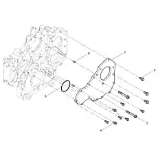Seal washer - Блок «Cam shaft gear cover binding group»  (номер на схеме: 5)