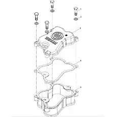 Cylinder cover lower part - Блок «Cylinder head cover Assy»  (номер на схеме: 5)