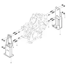 Spring dowel pin - Блок «Engine Bracket Group»  (номер на схеме: 4)