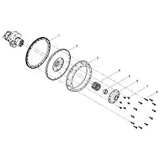 Flywheel connecting ring - Блок «Flywheel Group»  (номер на схеме: 3)
