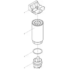 Element of fuel filter - Блок «Fuel filter-water separator»  (номер на схеме: 2)