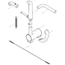 Exhaust Gas Injecting Pipe Assembly - Блок «Packing Box Chassis Parts Group»  (номер на схеме: 2)