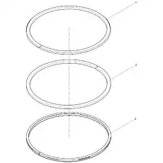 Oil ring - Блок «Piston ring assembly»  (номер на схеме: 3)