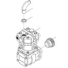 Adapter - Блок «Воздушный компрессор в сборе»  (номер на схеме: 1)