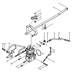 Adapter body - Блок «Группа воздушного компрессора»  (номер на схеме: 9)