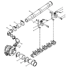 Air connecting rubber pipe - Блок «Compressor pipeline group»  (номер на схеме: 17)