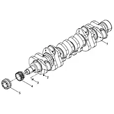 Crankshaft - Блок «Коленчатый вал в сборе»  (номер на схеме: 1)