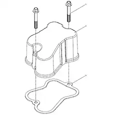 Cylinder head cover - Блок «Cylinder head cover»  (номер на схеме: 2)