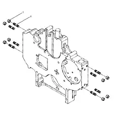 Prevailing torque type all-metal hexagon nut - Блок «Группа кронштейнов двигателя»  (номер на схеме: 1)