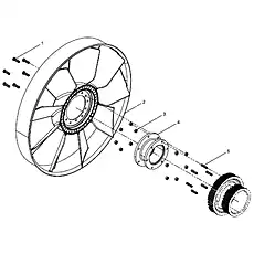 Hexagon bolt - Блок «Fan and hub group»  (номер на схеме: 1)