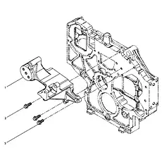 Hexagon flange bolt - Блок «Generator bracket group»  (номер на схеме: 3)