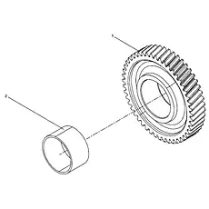 Bushing - Блок «Intermediate gear assembly»  (номер на схеме: 2)