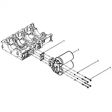 Bolt M8*95 - Блок «Масляный фильтр в сборе»  (номер на схеме: 4)