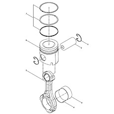 Piston and connecting rod group