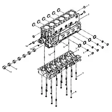 Corehole plug - Блок «Pre-assembled cylinder block»  (номер на схеме: 9)