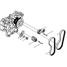 Tensioner and belt assembly