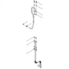 Bolt for oil return pipe - Блок «Turbocharger oil pipe group»  (номер на схеме: 9)