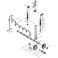 Exhaust valve - Блок «Valve train group»  (номер на схеме: 30)