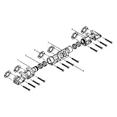 Nut 61560110104 - Блок «A115-4110001015 Группы выпускного коллектора»  (номер на схеме: 6)