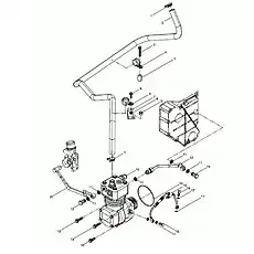 Screw 90011430023 - Блок «A120-4110001015 Один цилиндр воздушного компрессора»  (номер на схеме: 6)