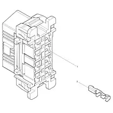 16 stitch plug (179631-1) - Блок «16-hole diagnostic interface connector (square)»  (номер на схеме: 1)