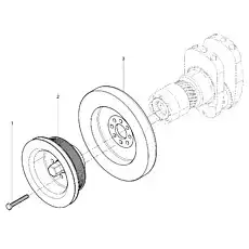 Crankshaft belt pulley - Блок «Crankshaft Pulley Group»  (номер на схеме: 2)