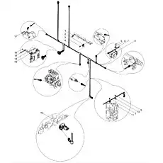 Harness bracket - Блок «Electronic Control System Harness and Sensor Group 2»  (номер на схеме: 8)