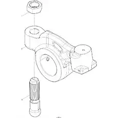 Valve adjusting nut - Блок «EVB Exhaust Rocker Arm Set»  (номер на схеме: 1)