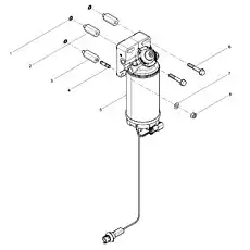 Hexagon bolt - Блок «Fuel oil coarse filter assembly»  (номер на схеме: 6)