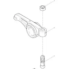 Intake Rocker Arm - Блок «Intake valve rocker arm»  (номер на схеме: 2)