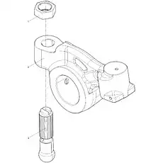 Exhaust valve rocket arm - Блок «EVB Exhaust Rocket Arm Set»  (номер на схеме: 2)